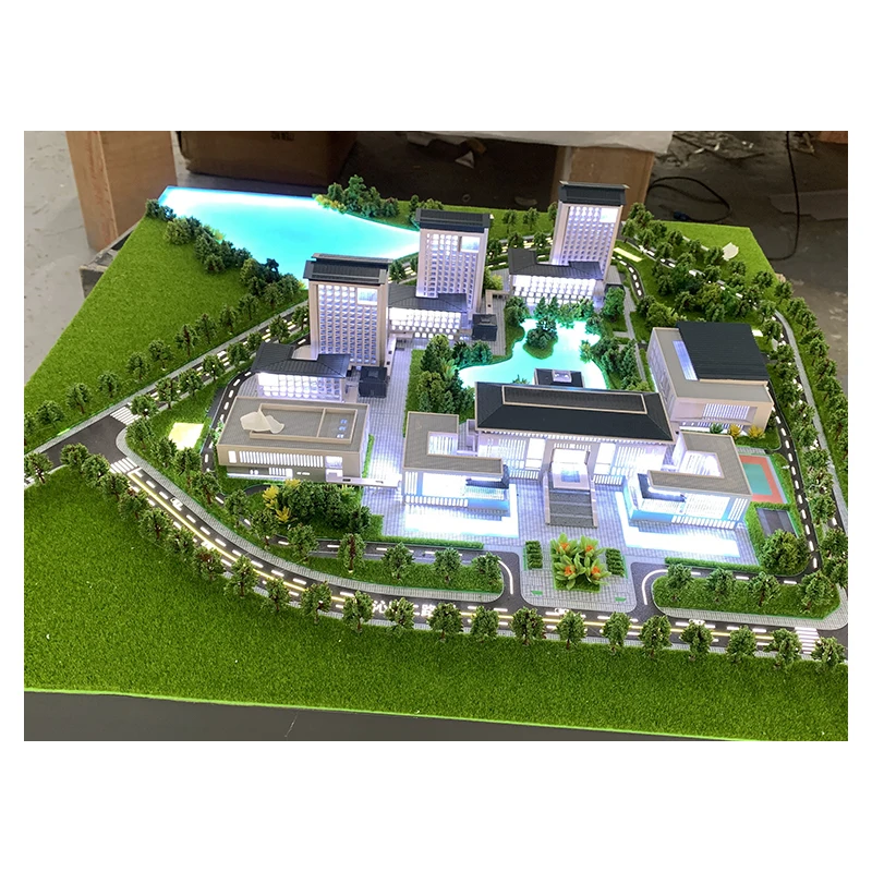Construction Projects Scale Model Real Estate 3D Commercial Building Modeling For Sale