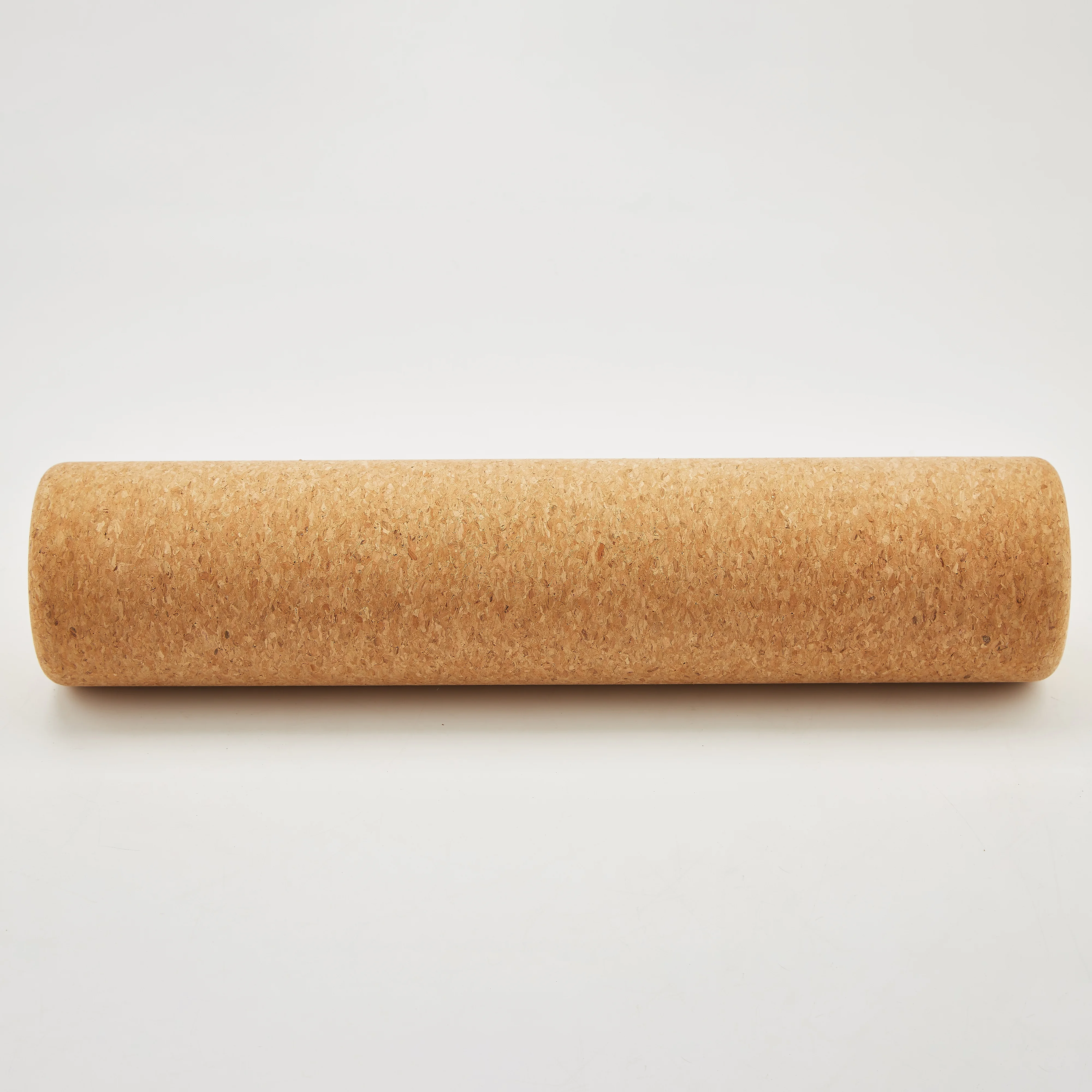 Factory Supply High Density Natural Wooden Fitness Muscle Massage Cork Yoga Roller