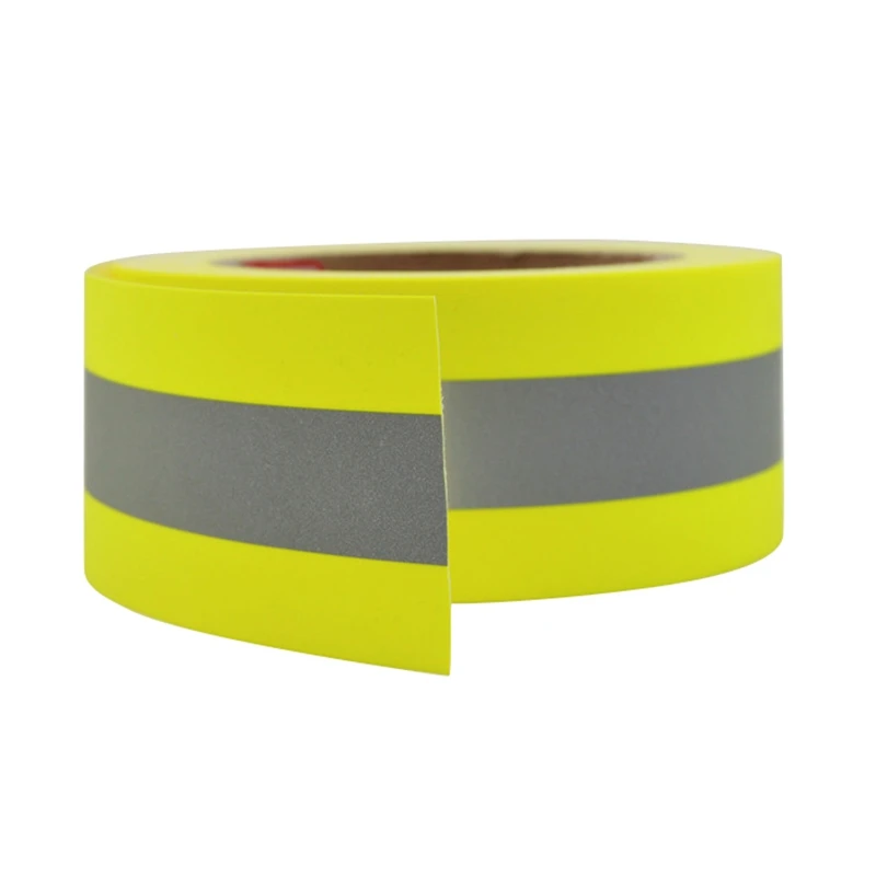 High Visibility Fluorescent yellow Fire Proof Flame Retardant Sew On trim strip Pure cotton FR treated Reflective Fabric tape