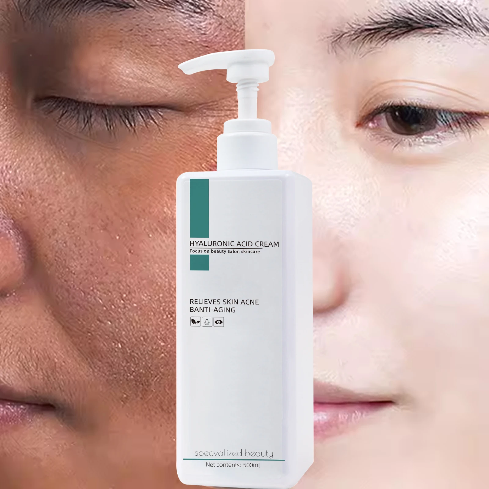 face cream deep hydrated hyaluronic acid moisturize cream lock skin water skincare product whiten skin cream