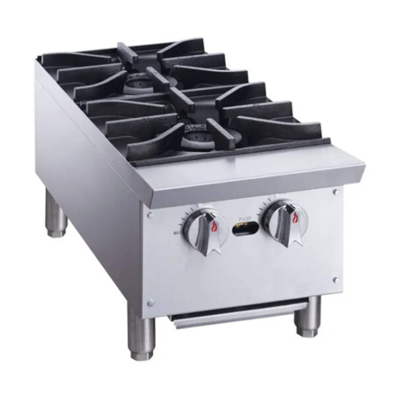 Portable Hot Plate Double Burners 56000 BTU/H  Gas Stove Restaurant Hotel Kitchen Equipment Counter Top Hot Plat