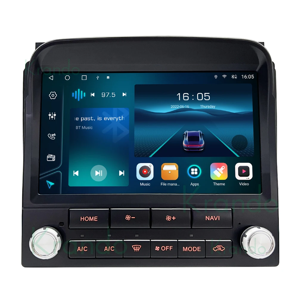 Krando 9 Inch Car Audio for TOYOTA Land Cruiser 100 LEXUS LX470 1998 - 2002 Android Auto Stereo Built in DSP WIFI 4G Sim Card