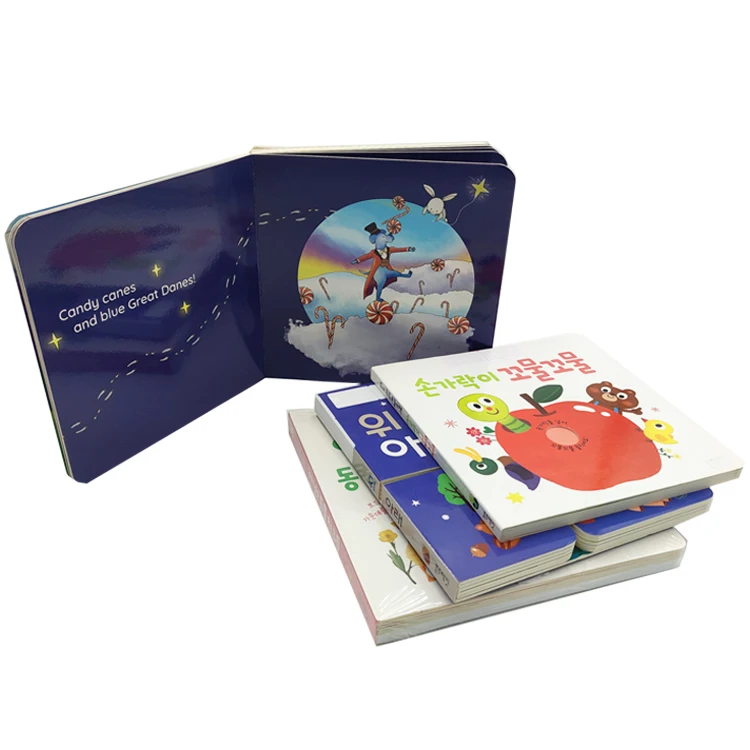 New Design OEM Custom Baby Cardboard Activity Book Printing Children Board Educational Kids Early Learning Books