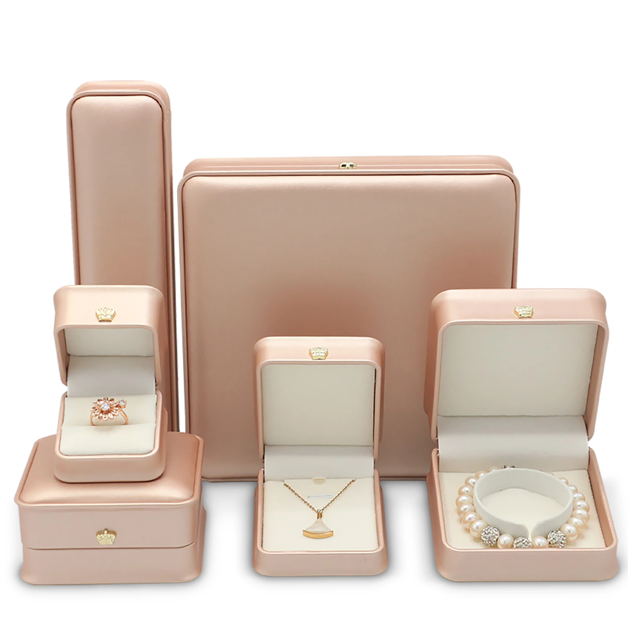 FADELI wholesale latest arrival jewelry boxes necklace earnail pendant bracelet pearl ring box custom jewelry box packaging