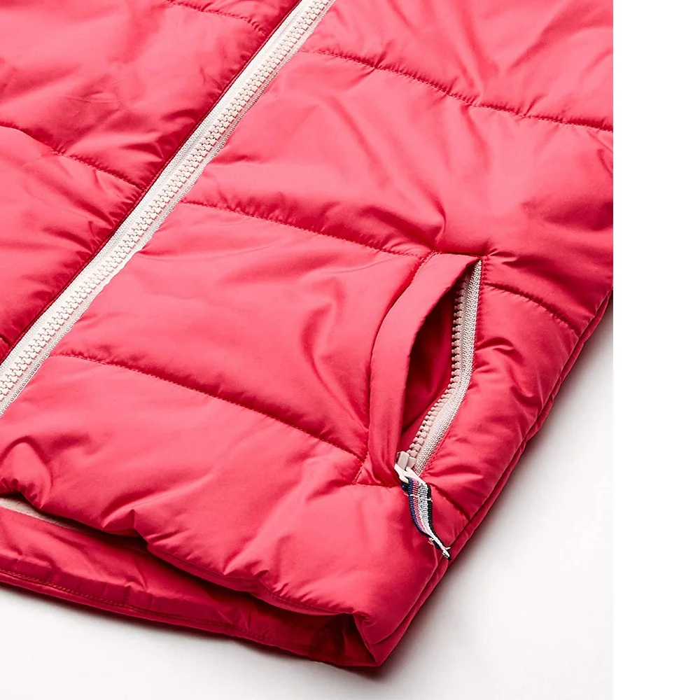 vest coat for women new design red color inside fleece lining high