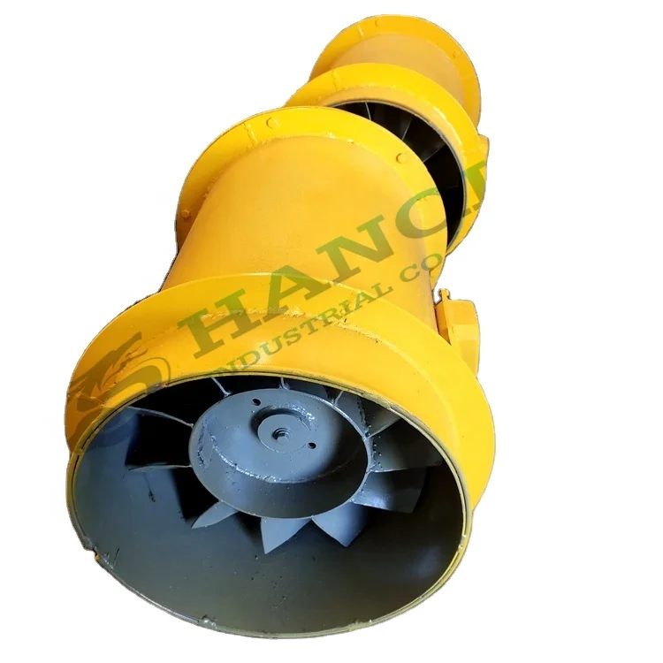 Вентиляционный вентилятор с осевым потоком для горнодобывающей промышленности