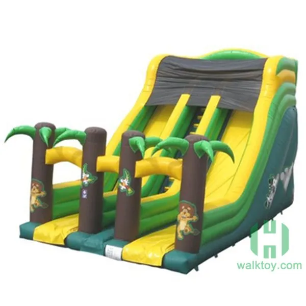 hot sale Customized game 0.55mm PVC giant inflatable water slide for adult