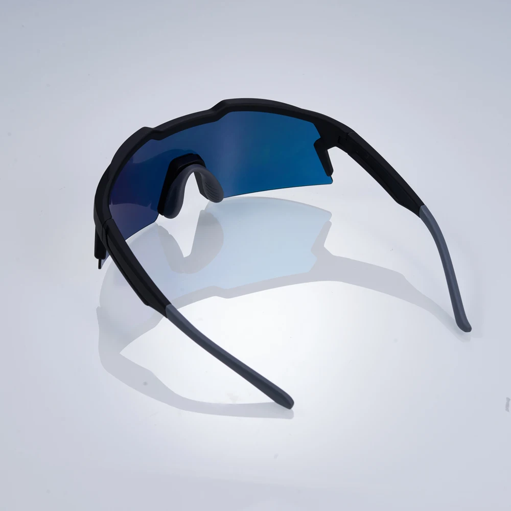 Custom Outdoor Fashion Sports Glasses Anti Distortion Anti Scratch TPU Frame Cycling Glasses