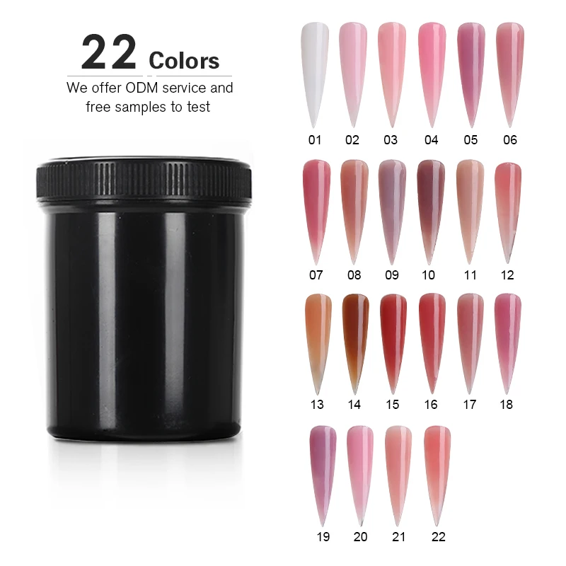 multiple size Nail Art French Nails custom Pure Camouflage Color Quick Extension Construction Acrylic builder Poly Nail Gel