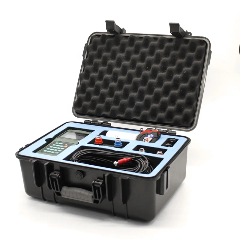 Stock On Sale  liquid control Handheld Water Flow Meter  diesel fuel Portable ultrasonic flowmeter