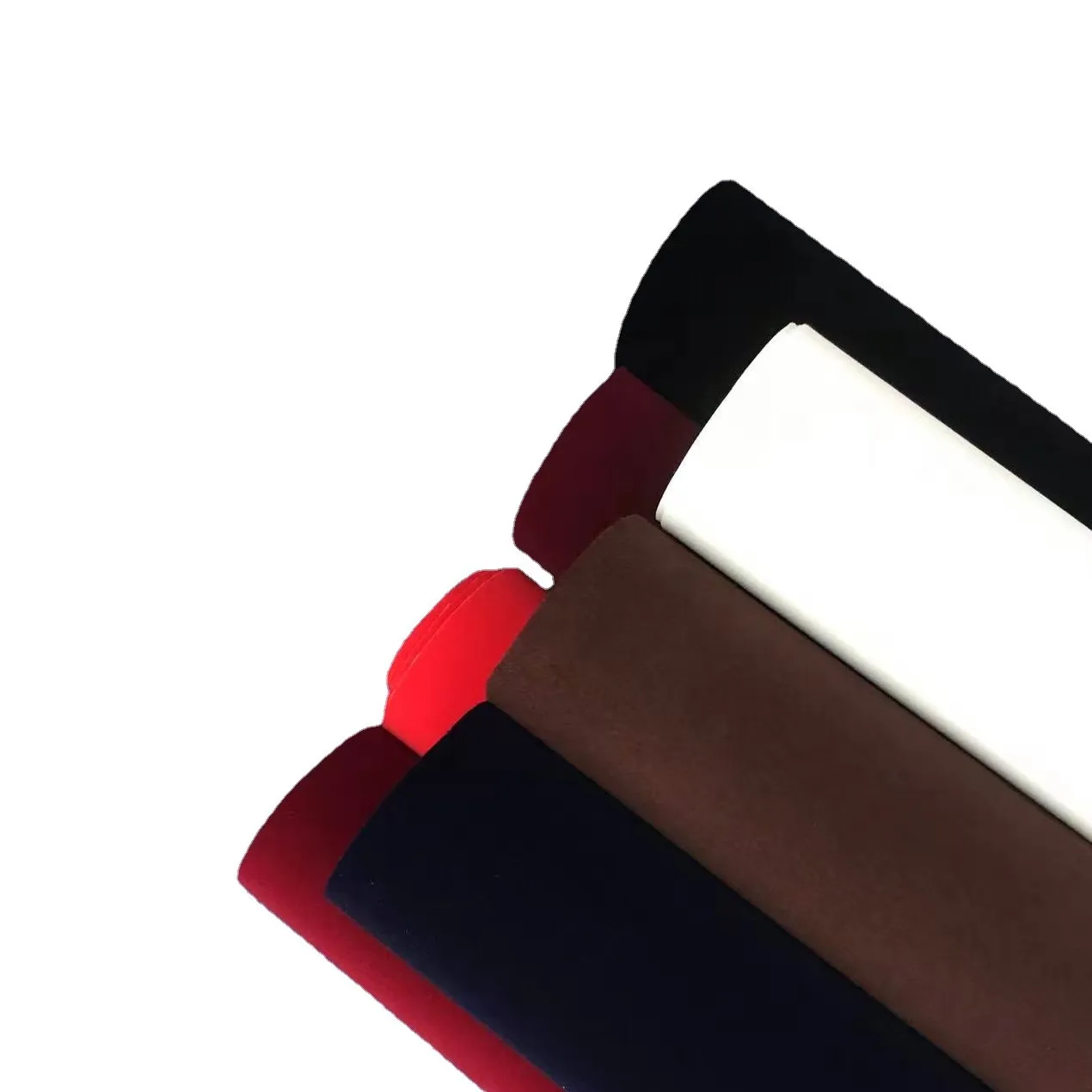 Flocking cloth non-woven fabric with middle wool back viscose cloth jewelry box album lined with self-adhesive flannelette