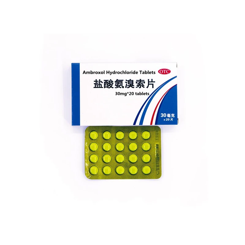 
High-quality cough and phlegm bronchial asthma and sputum 30mg*20 tablets/box of ambroxol hydrochloride tablets 