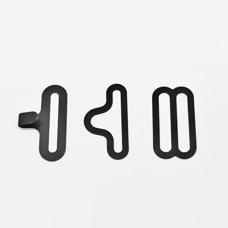 China Manufacturer High Quality Garment Accessories Nylon Coated Metal Belt Buckle Designer Straps Hook Clasps For Bow Tie