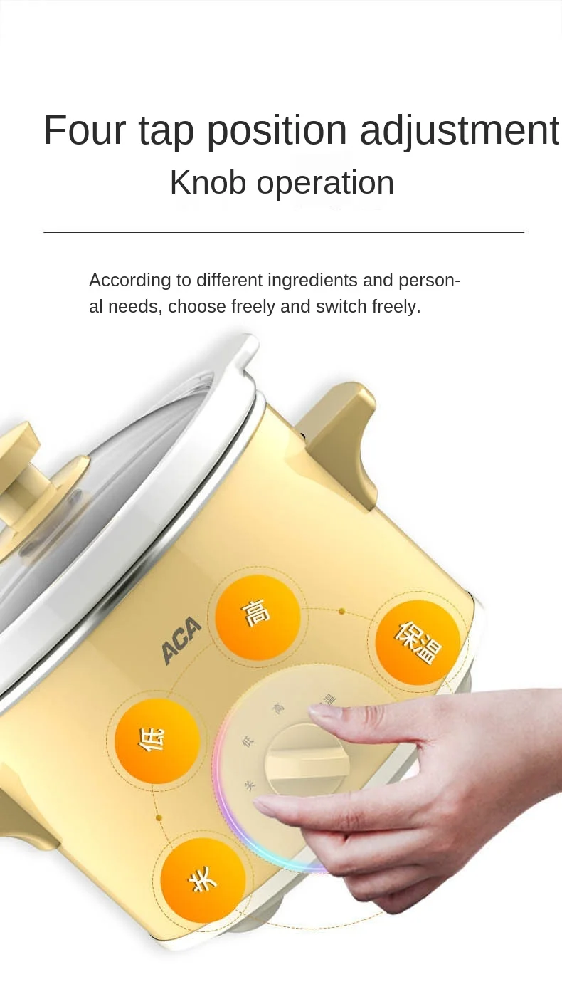 wholesale 800W Mini Easy Carry Electric Multi Cooker Pot for Hotpot Nutritional slow cooker