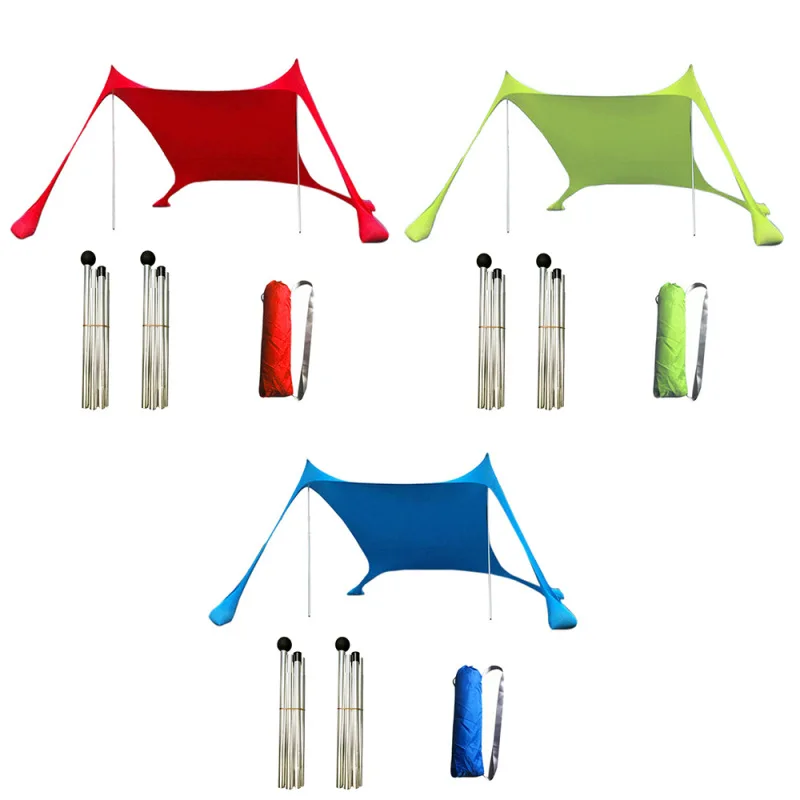Custom Easy Portable Sun Shelter Canopy Sunshade Tent Beach Shade Beach Camping Outdoor Tents