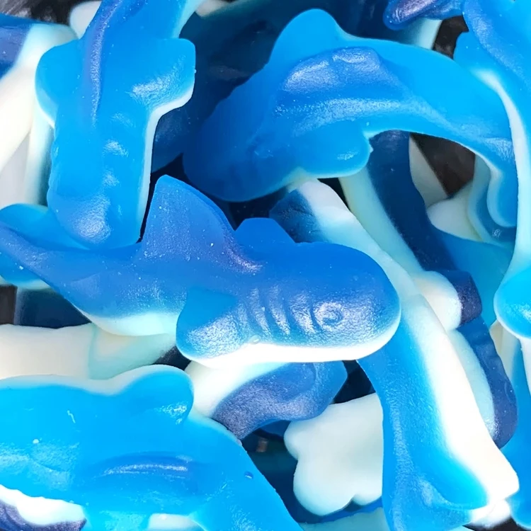 SWEETS DOUBLE LAYER GUMMY BLUE SHARKS BULK GUMMY