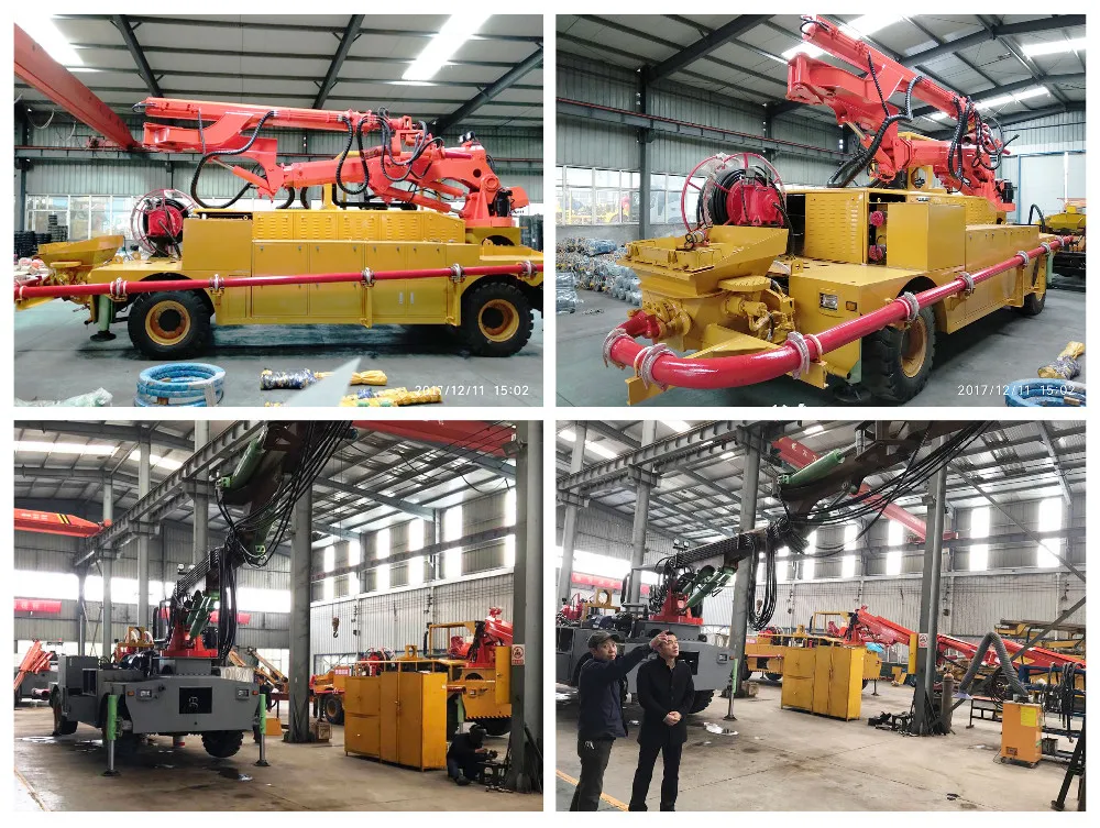 Low price sale of second-hand robotic arm rental refurbished manipulator second-hand concrete wet spraying trolley