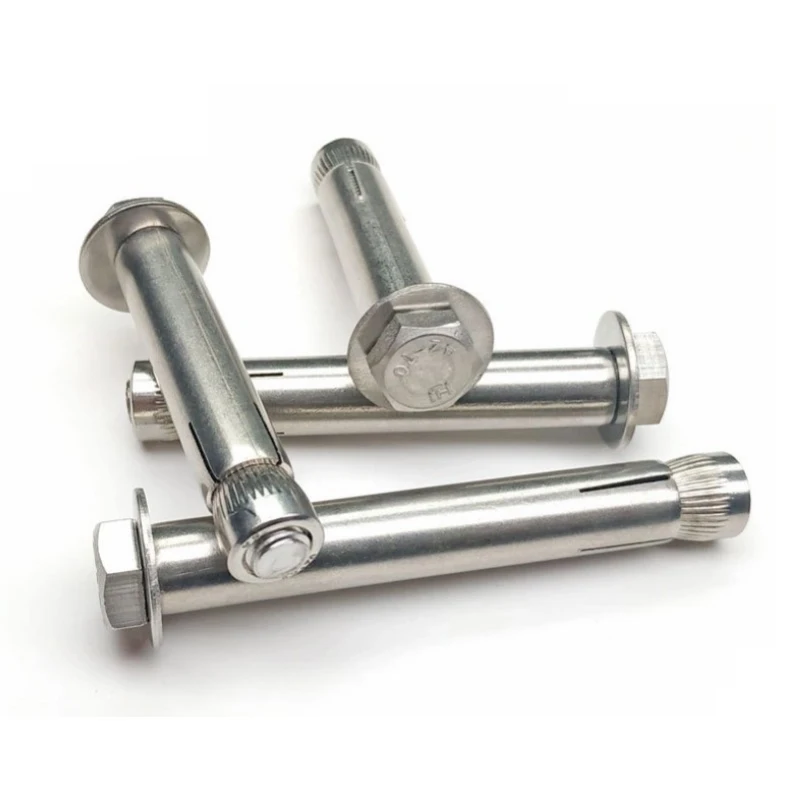 High Quality Stainless Steel Hex Head Fixing Bolts Hexagon Wedge Floor Sleeve Expansion Anchor Bolt