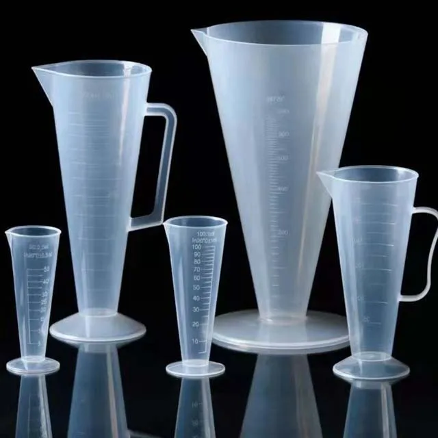 Лабораторный Пластиковый Полипропиленовый треугольный мерный стакан