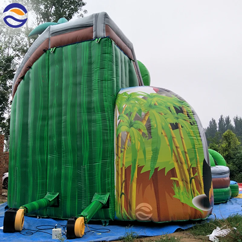 Waterslides 22 Ft Hurricane Curve Water Slide Giant Inflatable Water Slide For Adult