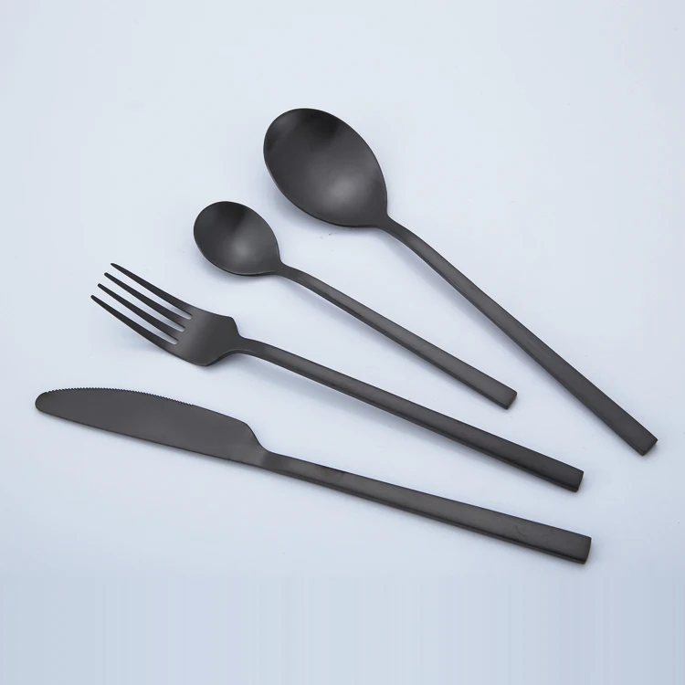 Champagne China Bulk Hot Sale Plated Stainless Steel Wedding Cutlery Flatware Gold Restaurant