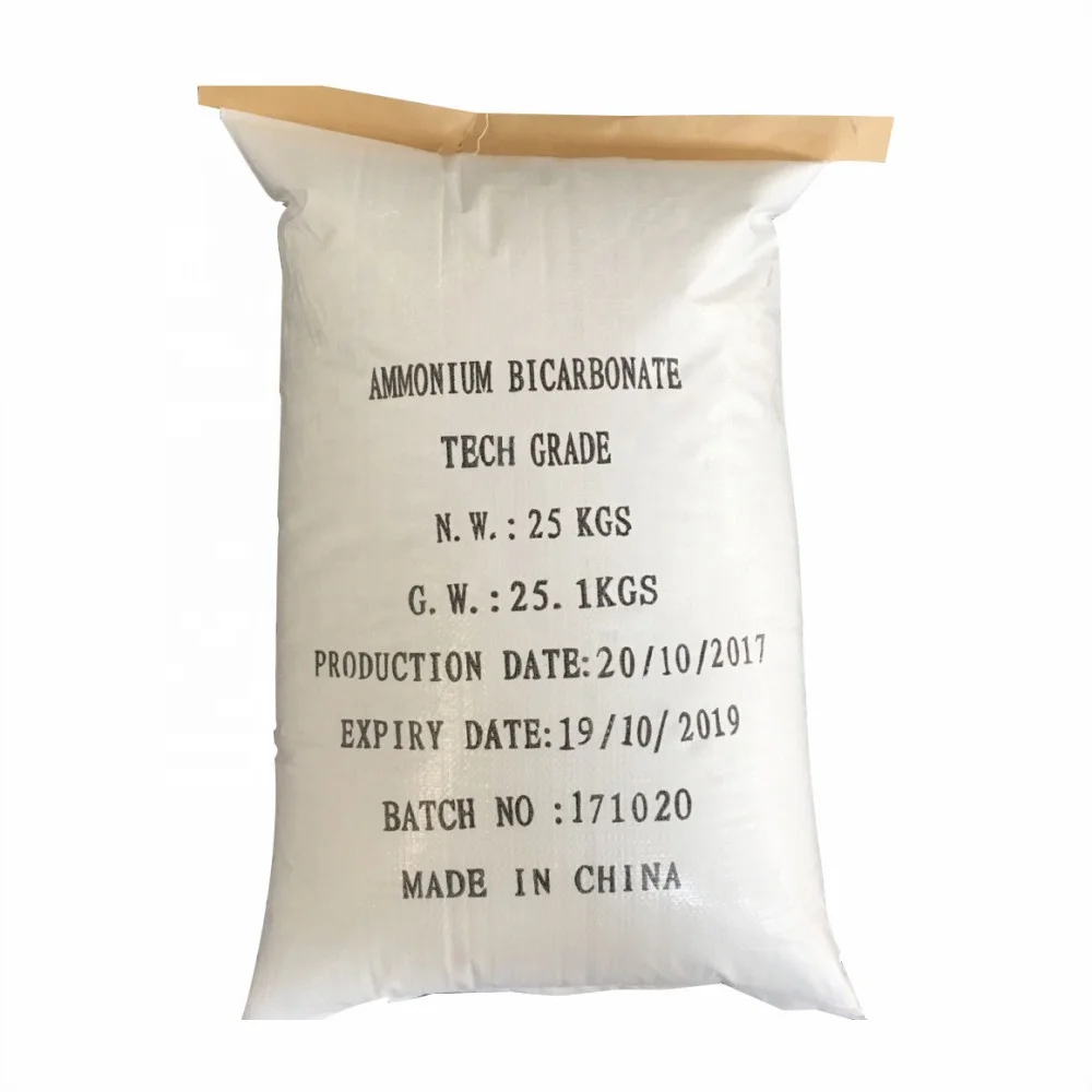 Ammonium bicarbonate food grade used for biscuits