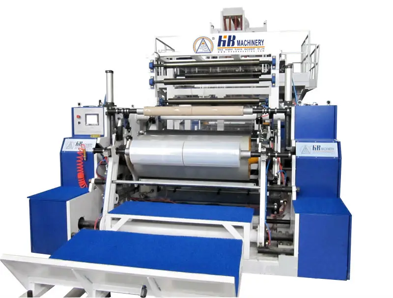 five layers PE Stretch film machine with single screw extruder for industrial packaging cast film line for jumbo design
