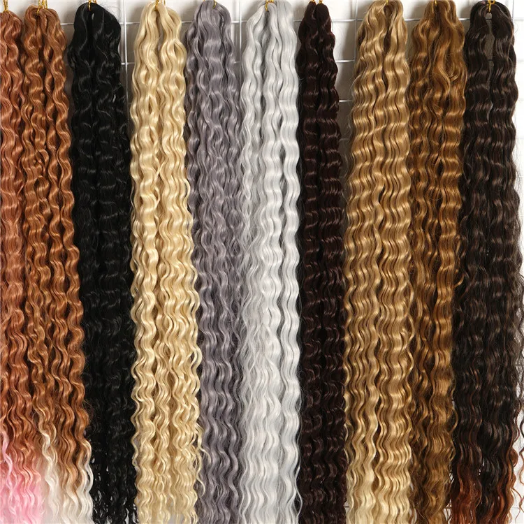 Длинные Синтетические волосы для braading yaki ombre кудрявые Egyotian волнистые плетеные вязаный