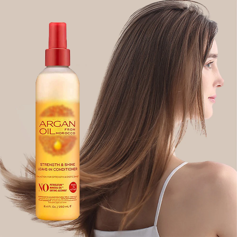 Factory Supply Keratin Treatment Leave In Argan Oil Strength and Shine Nourishing Sulfate Free Leave In Conditioner Spray