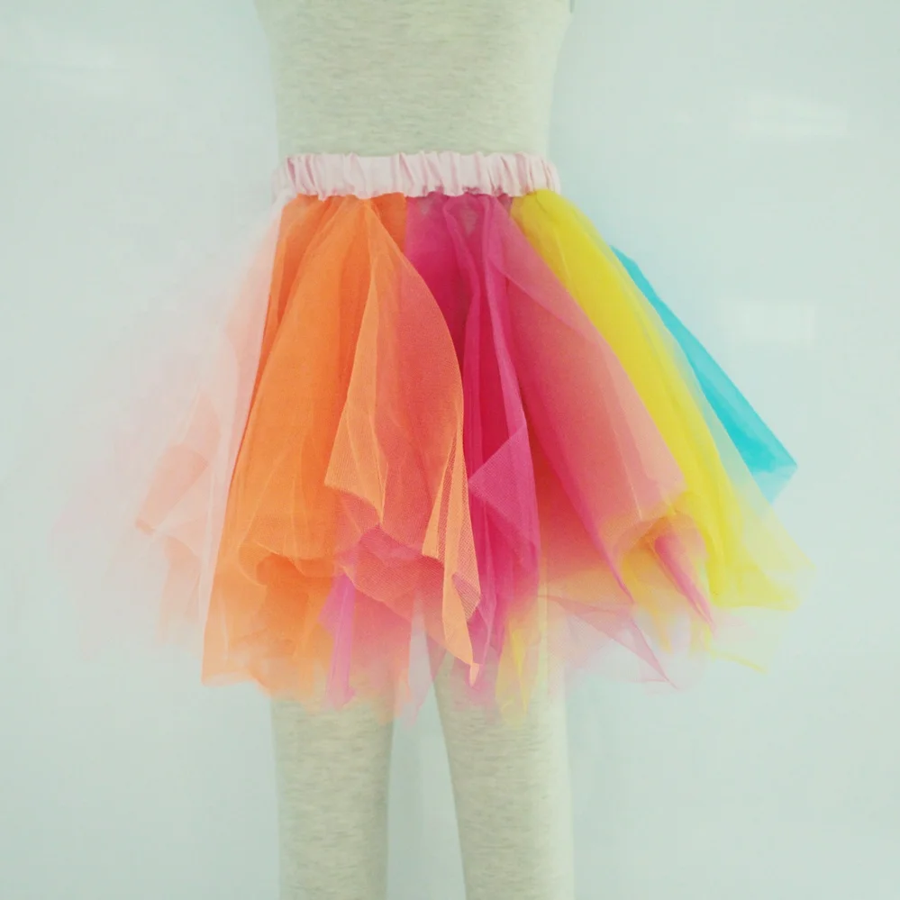 Fashion Children Teen Wear Professional Colorful Tulle Tutu Skirt