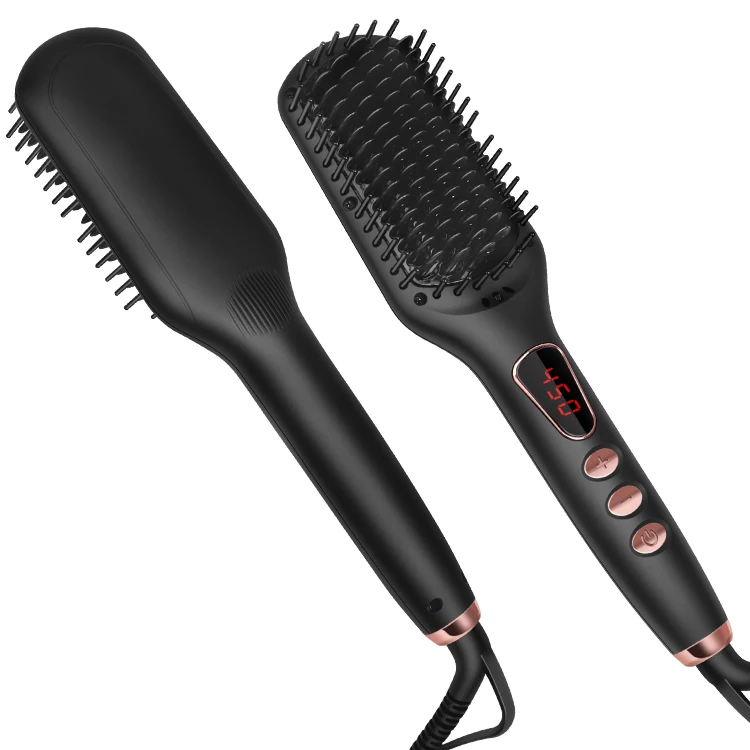 Beard Straightener Comb Hair Straightening Brush for Men and Women 2019 Electrical Heated Irons