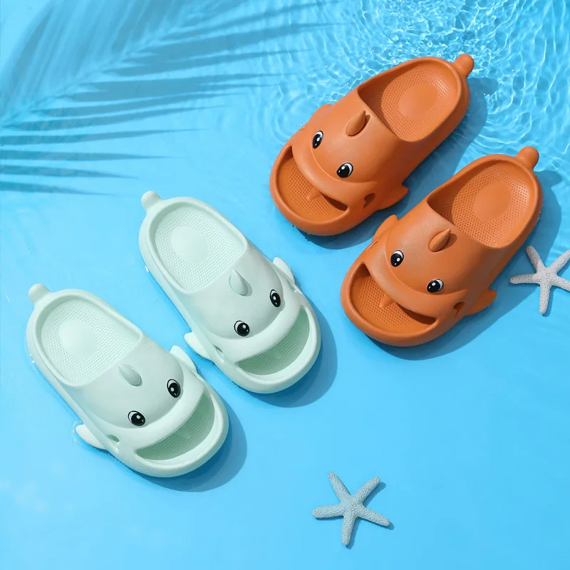 The Second Generation Of Sharks Slippers Women Wear Ins Tide Home With Non-Slip Custom Sports Slippers In Summer