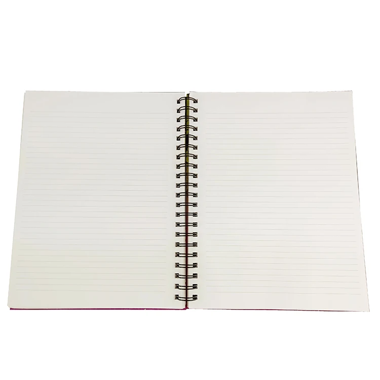 Spiral Bound Hardcover A4 Cheap Paper Notebook