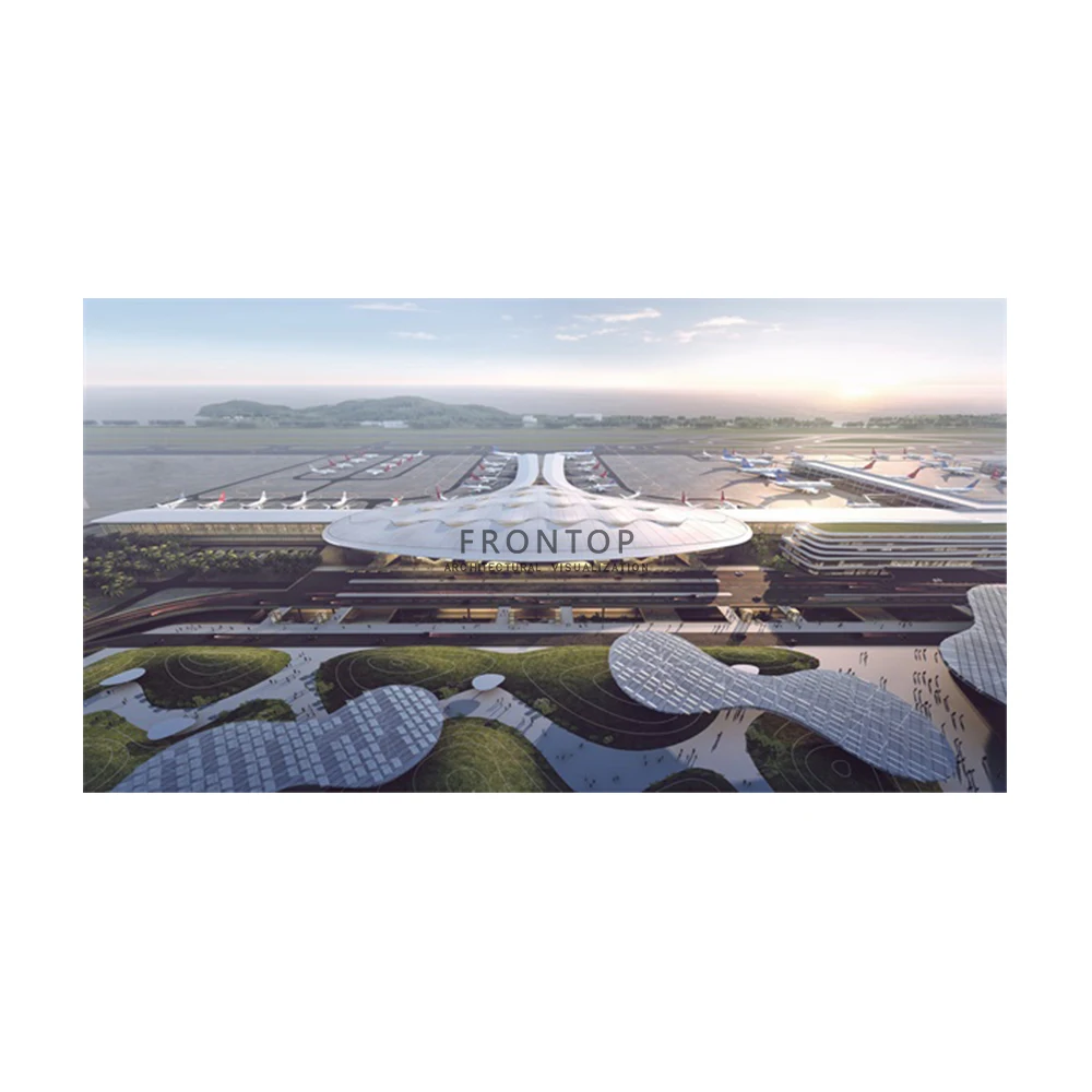 Высокая Реалистичная 3D архитектурные 3D визуализации транзита ориентированной разработки 3D оказание услуг