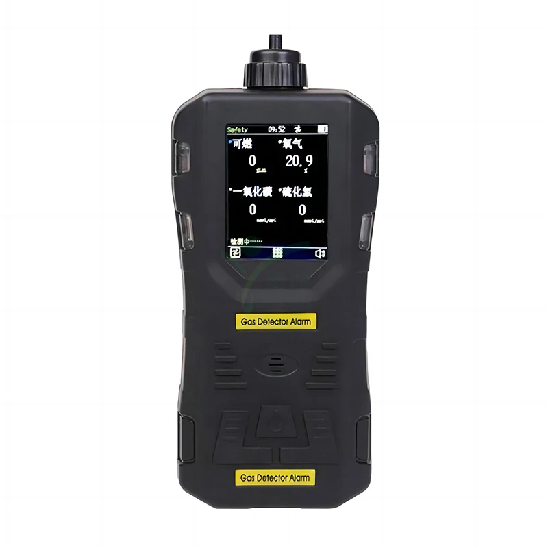 OEM Portable Multi Gas Detector 4 in 1 Co Ex O2 H2s H2 No No2 So2 Cl2 O3 Gas Monitor Multi Gas Detector