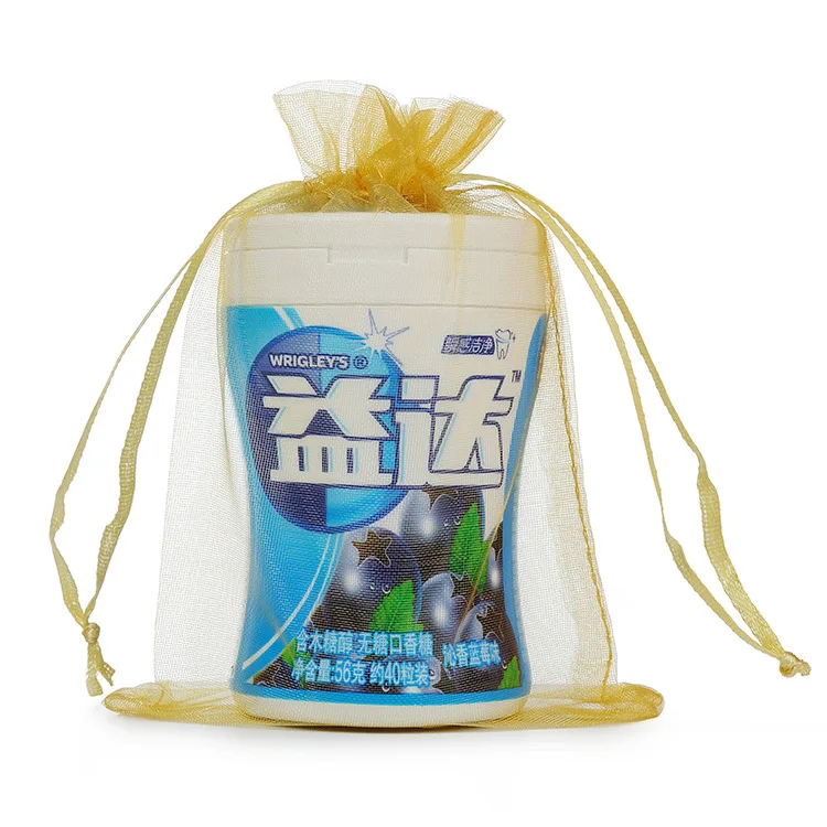 10x15cm White Organza Bags  Low MOQ 100PCS Christmas Gift Favor Mesh Jewelry Pouches Wedding Party Candy Bag 4x6 Inch