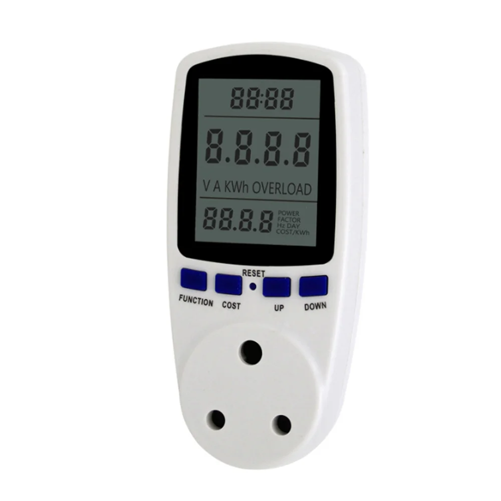 
230V 16A AC Power Meter Energy Monitor with South Africa Plug for home use 
