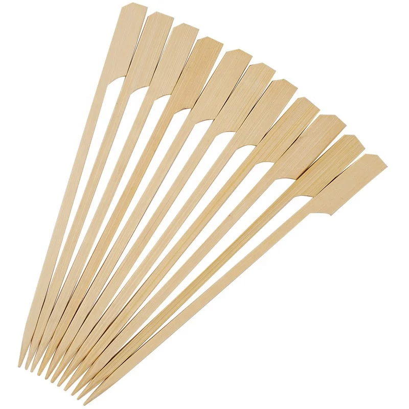 Wholesale BBQ Short Skewer Long Hot Dog Bamboo Sticks Disposable BBQ Bamboo Skewer Kebab Sticks