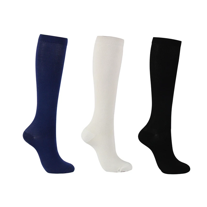 Pressure Varicose Vein Stocking Knee High Leg Support Solid Color Compression Stockings