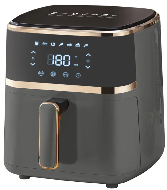 2024 most popular GIAYOL small visual air fryer with upgraded coated pan grill with deep fryer for fried chicken