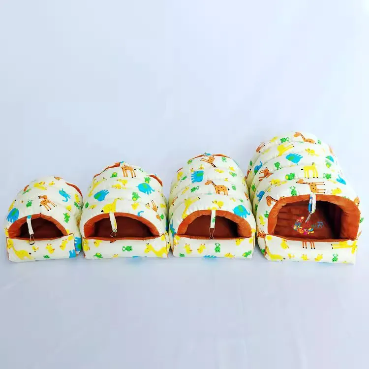 Thickening Pet Hammock Hanging Bird Nest Cage Bed Winter Warm Plush Parrot House Snuggle Hut Tent Birdcage Bedding Animal Cage