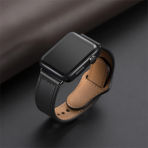  Ремешок для смарт-часов Apple watch ремешок часов из натуральной кожи сменный кожаный