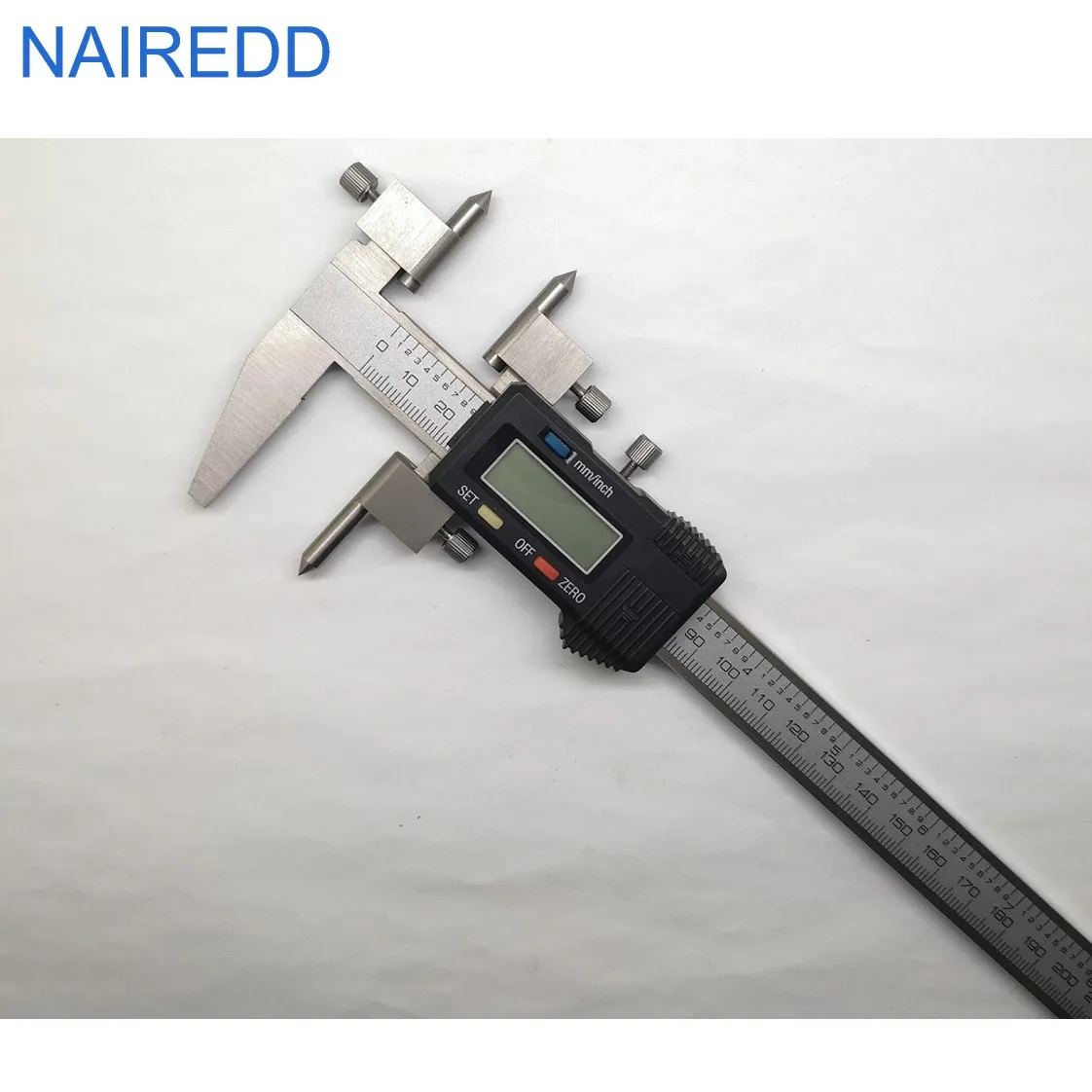 Center hole distance measurement digital caliper made from stainless steel