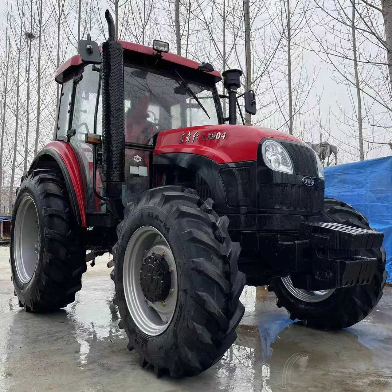 Best Price New Design Hot Sale Agricultural Farm Wheeled 100hp Tractor 804 80hp Use Yto Deutz Engine Front End Loader