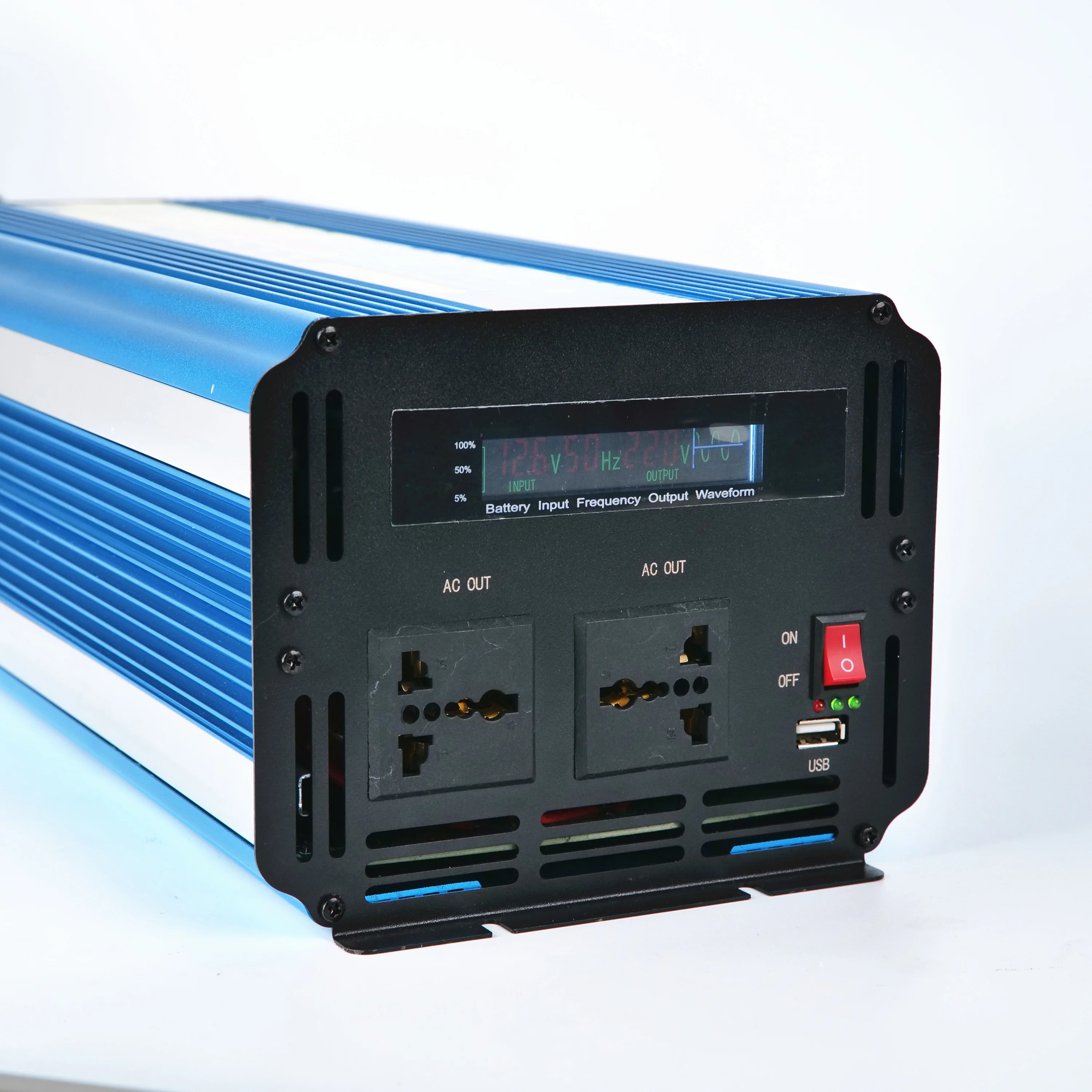 Inverters 12v 3000w high frequency pure sine wave air conditioner inverters & converters with USB port