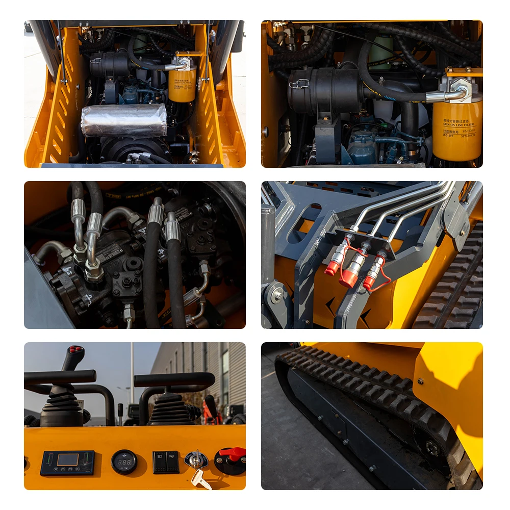 Mini Skid Steer Loader Used Condition New Type Quality Building Original Wheel Skid Steer Loader Machine