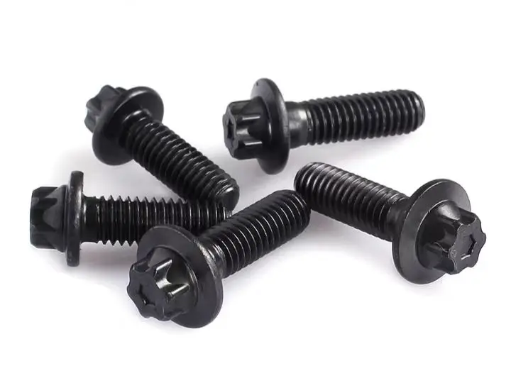 low price high quality black finished zinc/nickel plated Carbon Steel ss304 316 Hexalobular Head Bolt With Flange DIN34800/34801