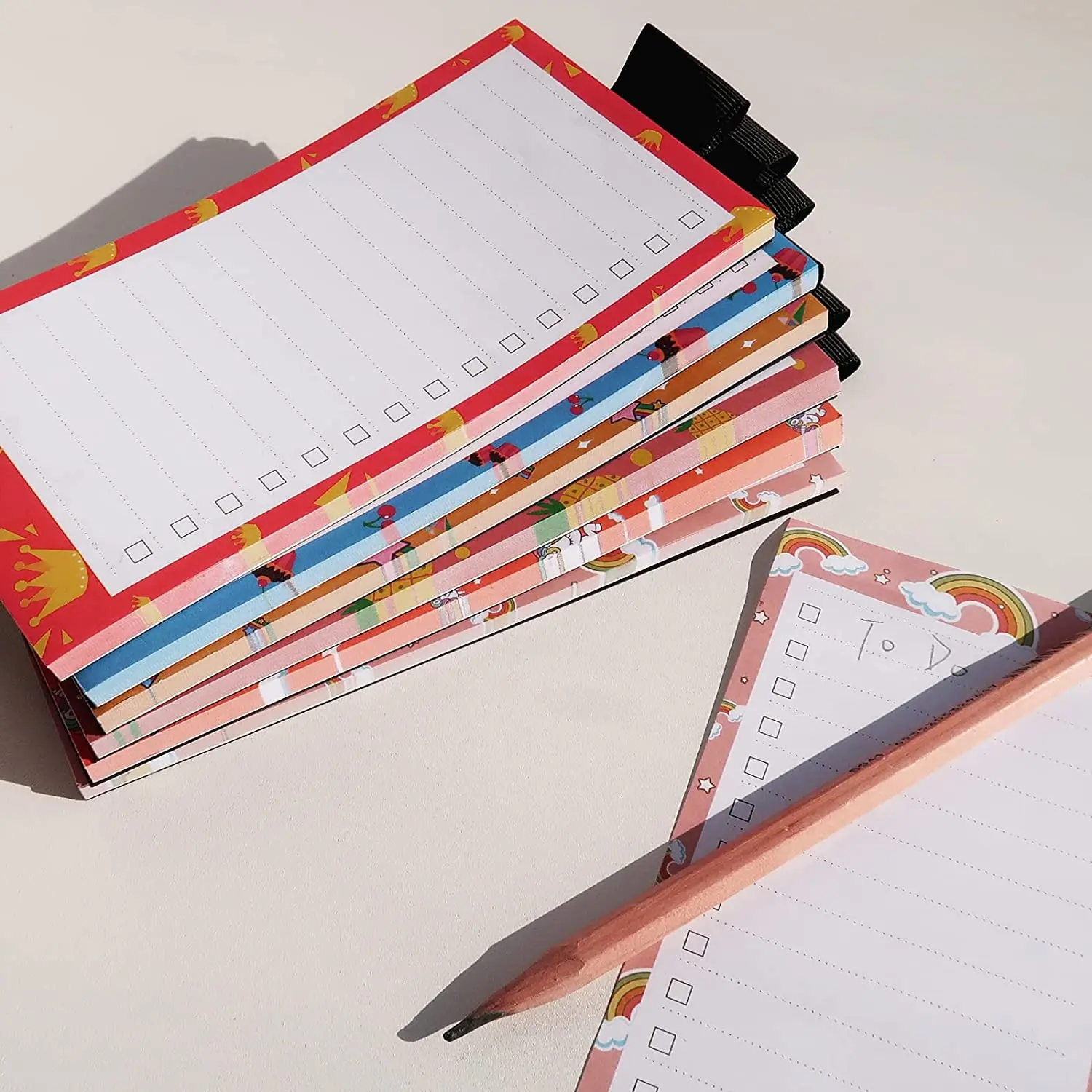 Magnetic Notepads for Refrigerator Grocery List Magnet Shopping List Pad for Fridge with Pen Holder Magnetic List Notepad