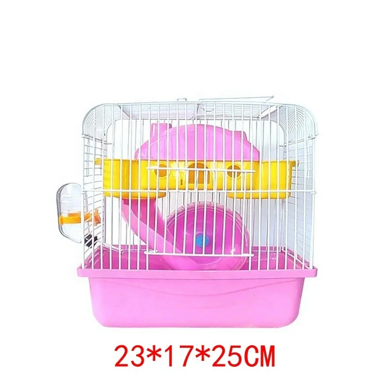 Golden bear cage Double deck deluxe hamster  house cage toy castle Hamster cage