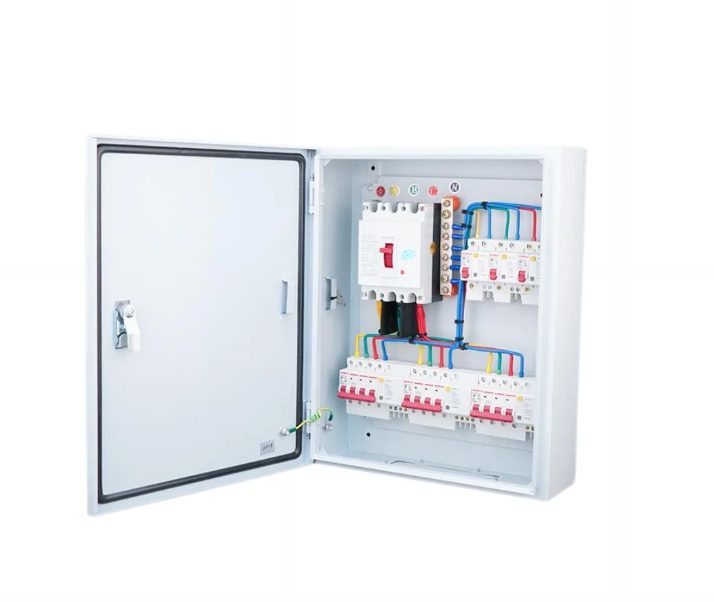Custom AC Power Distribution Panel Box with Circuit Breaker for Electrical Services and Battery Accessories